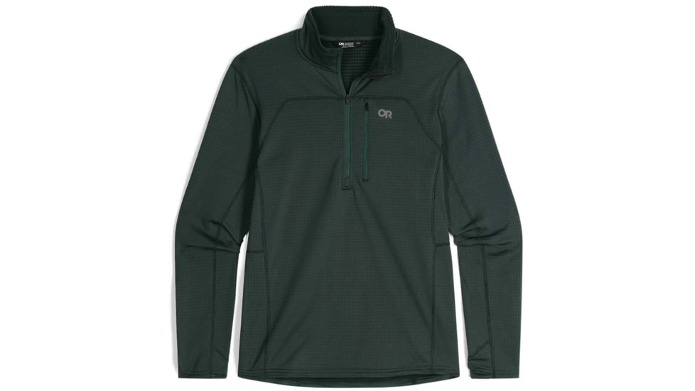 Outdoor Research Vigor Grid Fleece Half Zip Shirt - Men's, Grove, Extra Large, 3005012445009