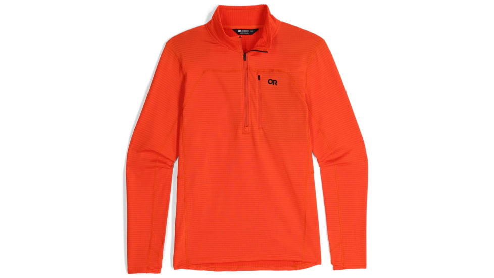 Outdoor Research Vigor Grid Fleece Half Zip Shirt - Men's, Spice, Extra Large, 3005012448009