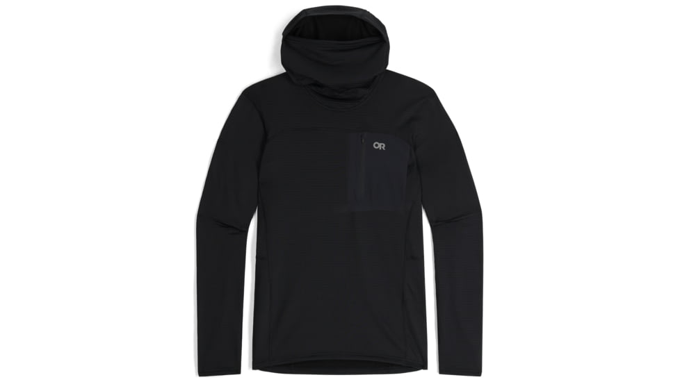 Outdoor Research Vigor Grid Fleece Pullover Hoodie - Men's, Black, 2XL, 3005020001010