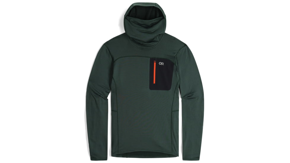 Outdoor Research Vigor Grid Fleece Pullover Hoodie - Mens, Grove, Extra Large, 3005022445009