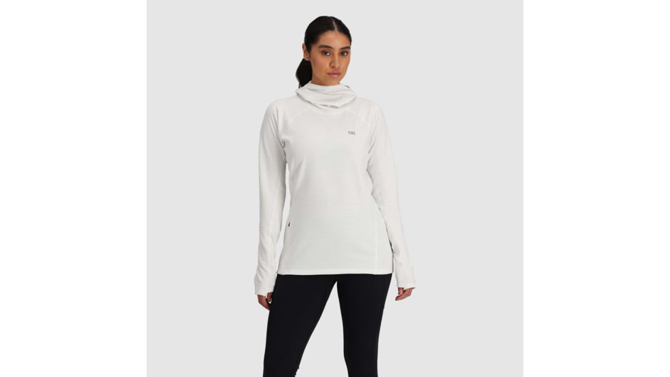 Outdoor Research Vigor Grid Fleece Pullover Hoodie - Womens, Snow, Medium, 3005252033007