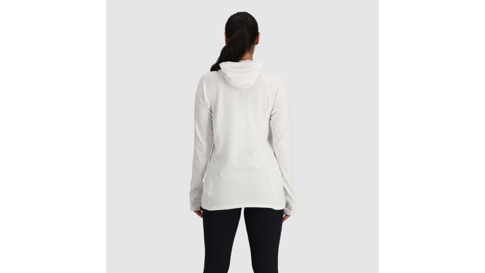 Outdoor Research Vigor Grid Fleece Pullover Hoodie - Womens, Snow, Medium, 3005252033007
