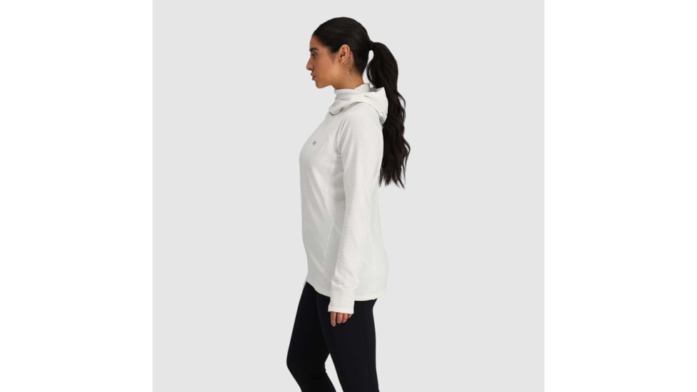 Outdoor Research Vigor Grid Fleece Pullover Hoodie - Womens, Snow, Medium, 3005252033007