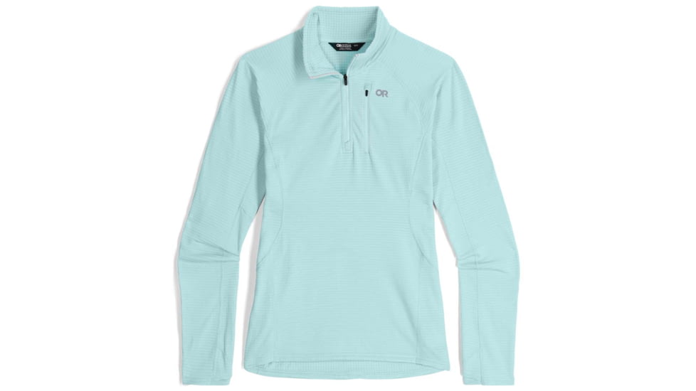 Outdoor Research Vigor Grid Fleece Quarter Zip Hoodie - Women's, Calcite, Medium, 3005232446007