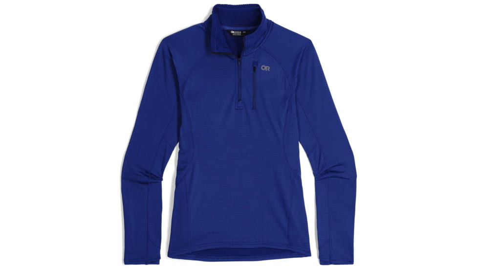 Outdoor Research Vigor Grid Fleece Quarter Zip Hoodie - Women's, Galaxy, Extra Small, 3005232274005