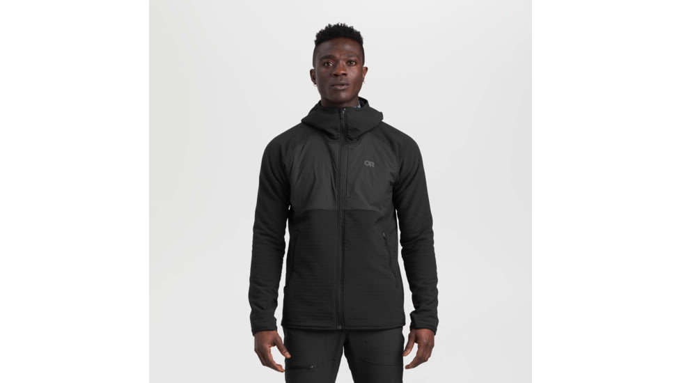 Outdoor Research Vigor Plus Fleece Hoodie - Mens, Black, Large, 2831840001008