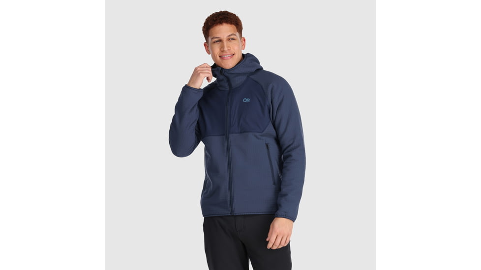 Outdoor Research Vigor Plus Fleece Hoodie - Mens, Naval Blue, S, 2831841289006