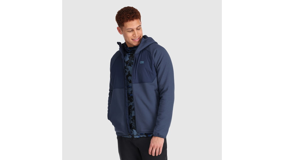 Outdoor Research Vigor Plus Fleece Hoodie - Mens, Naval Blue, S, 2831841289006
