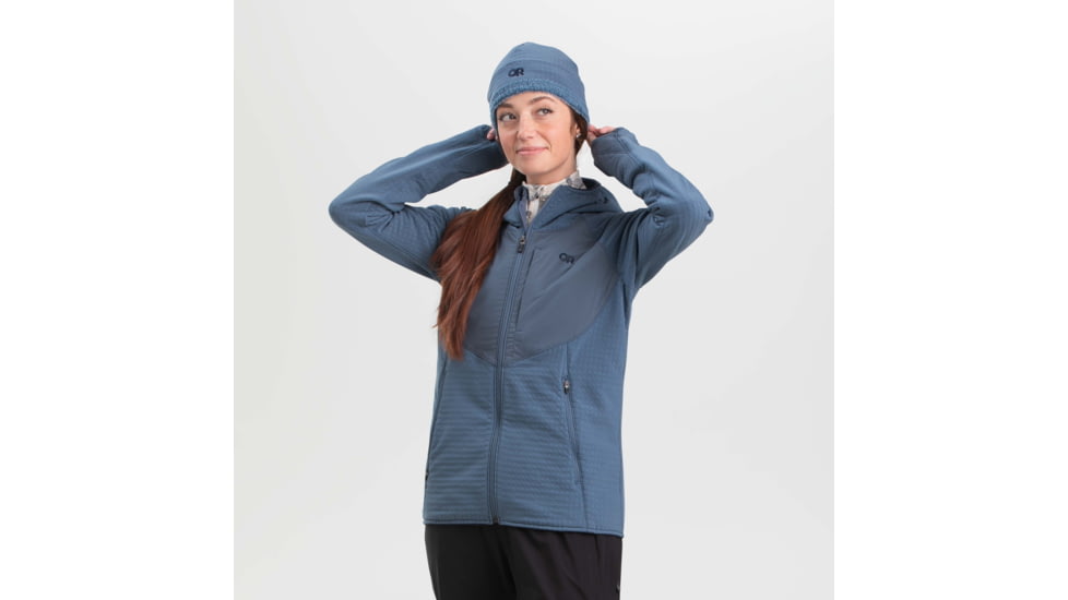 Outdoor Research Vigor Plus Fleece Hoodie - Womens, Nimbus, Medium, 2831970350007