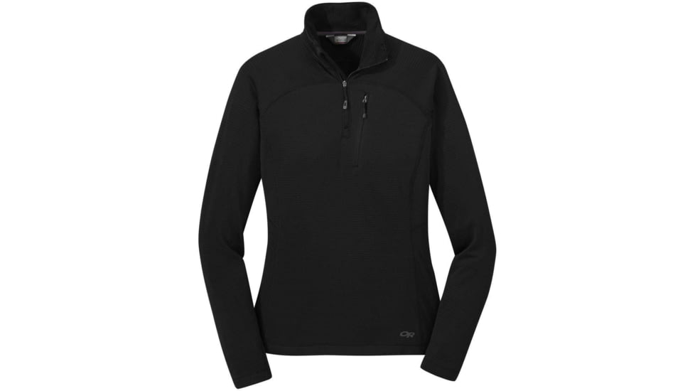 Outdoor Research Vigor Quarter Zip - Women's, Extra Small, Black, 2714740001005