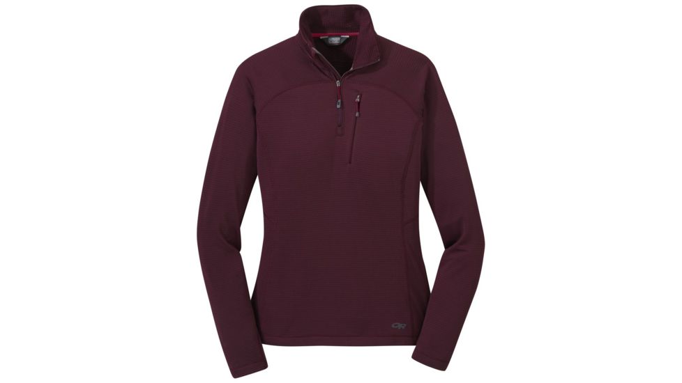 Outdoor Research Vigor Quarter Zip - Women's, Extra Small, Cacao, 2714741567005