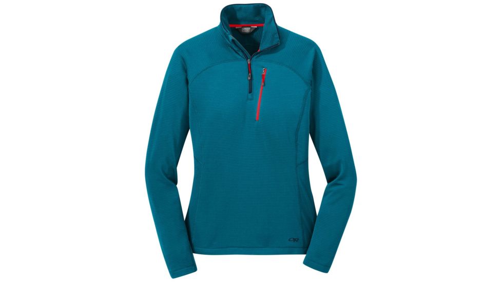 Outdoor Research Vigor Quarter Zip - Women's, Extra Large, Celestial Blue, 2714741576009