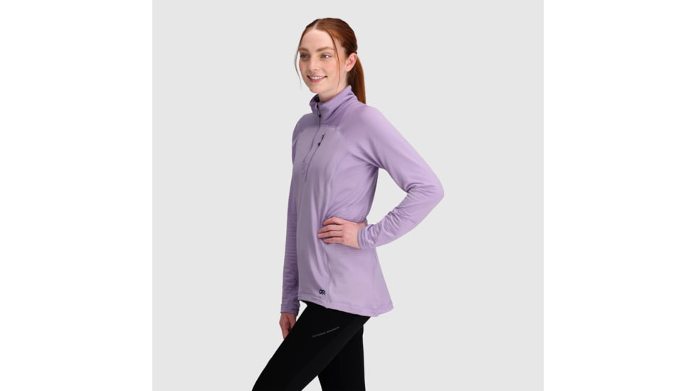 Outdoor Research Vigor Quarter Zip - Womens, Lavender, XL, 2714740320009