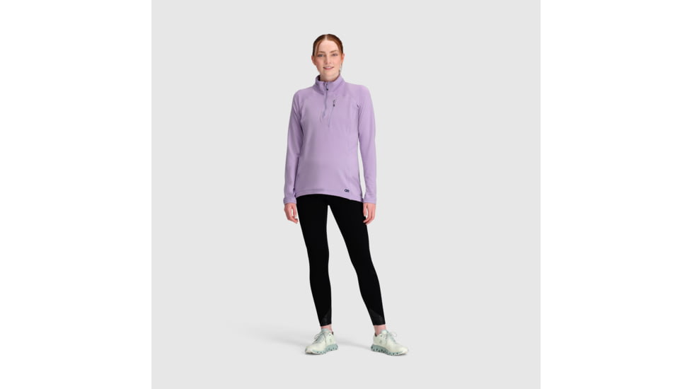 Outdoor Research Vigor Quarter Zip - Womens, Lavender, XL, 2714740320009