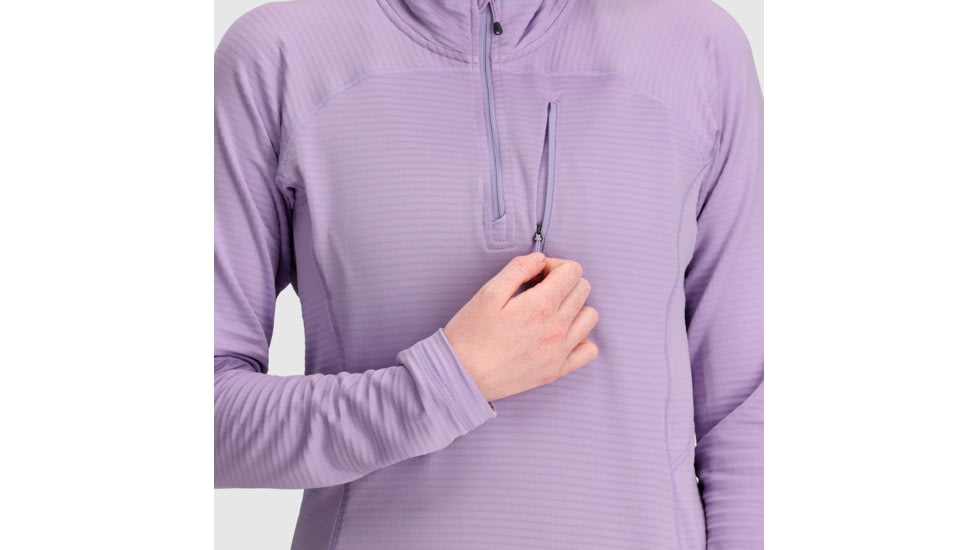 Outdoor Research Vigor Quarter Zip - Womens, Lavender, XL, 2714740320009