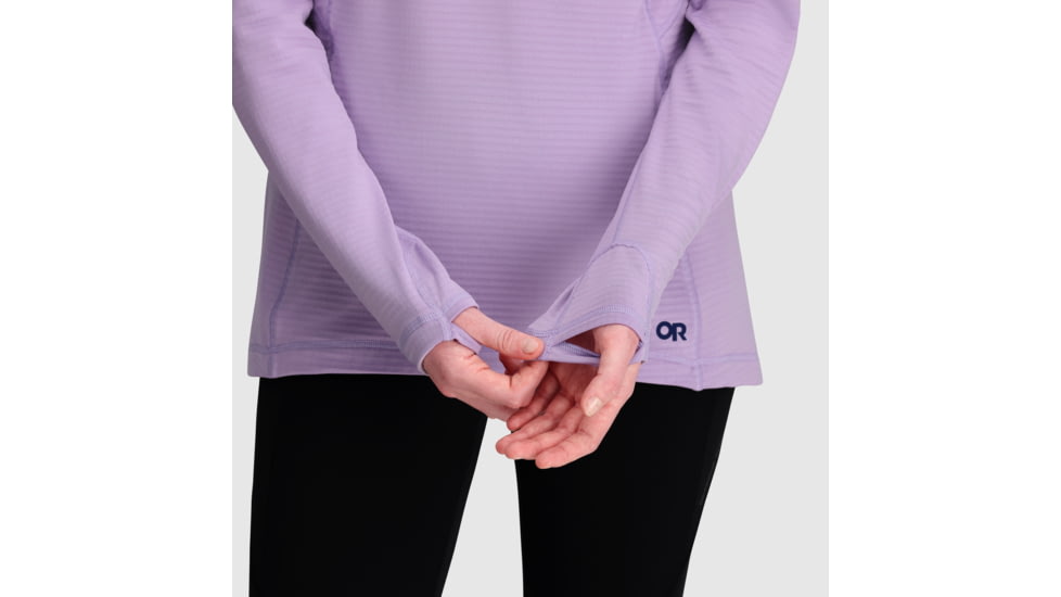 Outdoor Research Vigor Quarter Zip - Womens, Lavender, XL, 2714740320009