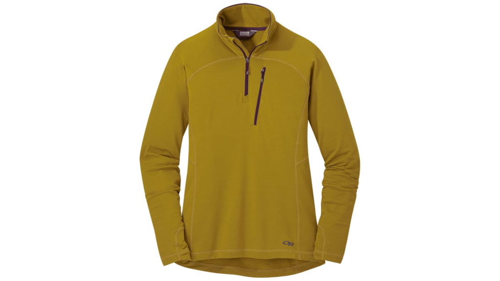 Outdoor Research Vigor Quarter Zip - Women's, Large, Lichen, 2714740697008