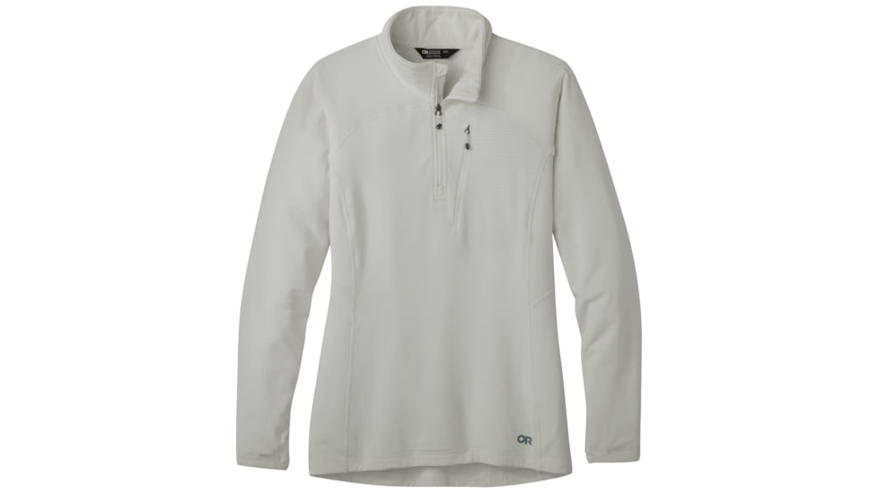 Outdoor Research Vigor Quarter Zip - Womens, Snow, M, 2714742033007