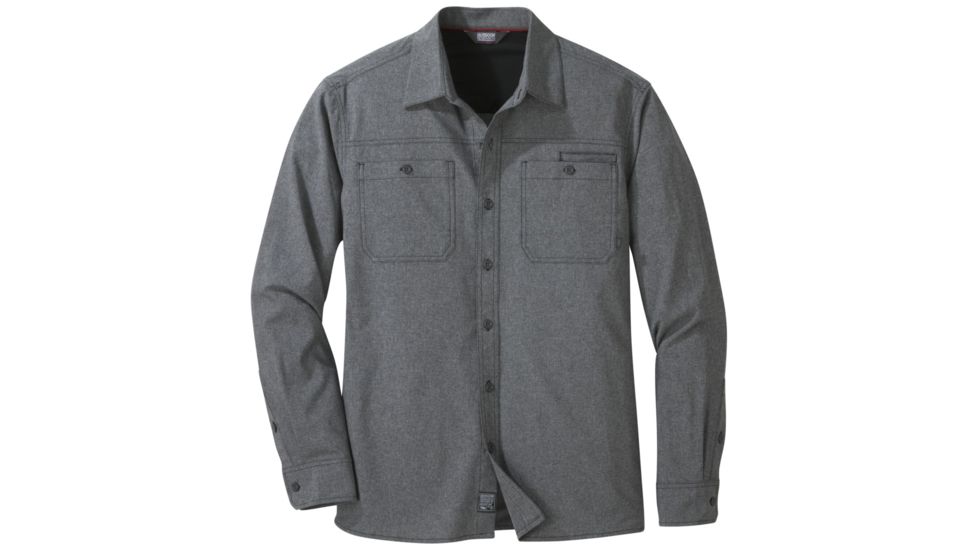 Outdoor Research Wayward II Long Sleeve Shirt - Mens, Black, Small, 2681230001006