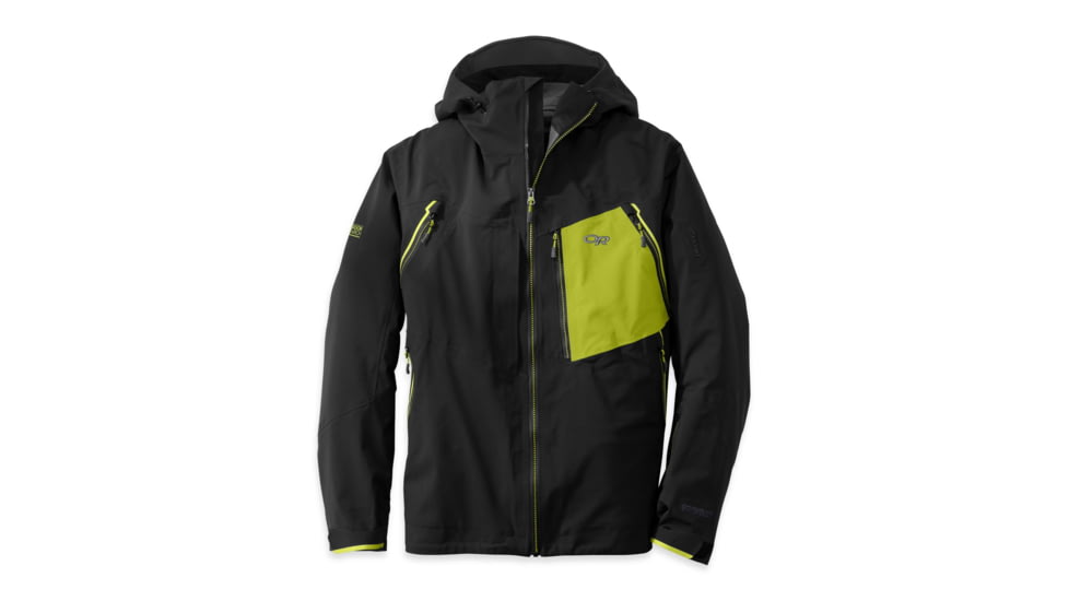 Outdoor Research White Room Jacket - Men's-Black/Lemongrass-Large