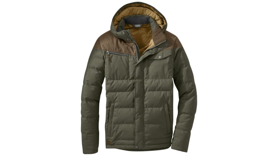 Outdoor Research Whitefish Down Jacket - Mens, Juniper/Carob, Small, 2430701348006