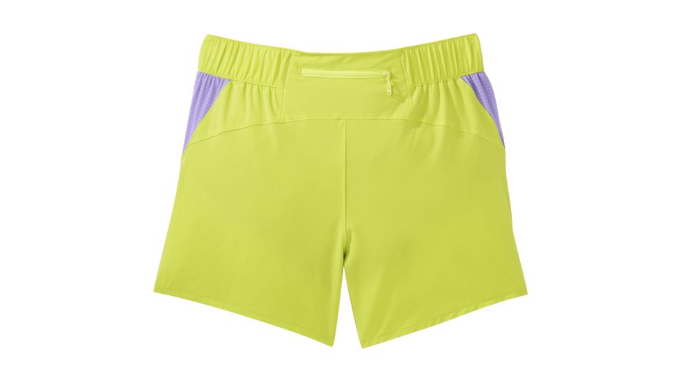 Outdoor Research Windward Shorts - Womens, Chartreuse/Thistle, Extra Small, 2692321480005