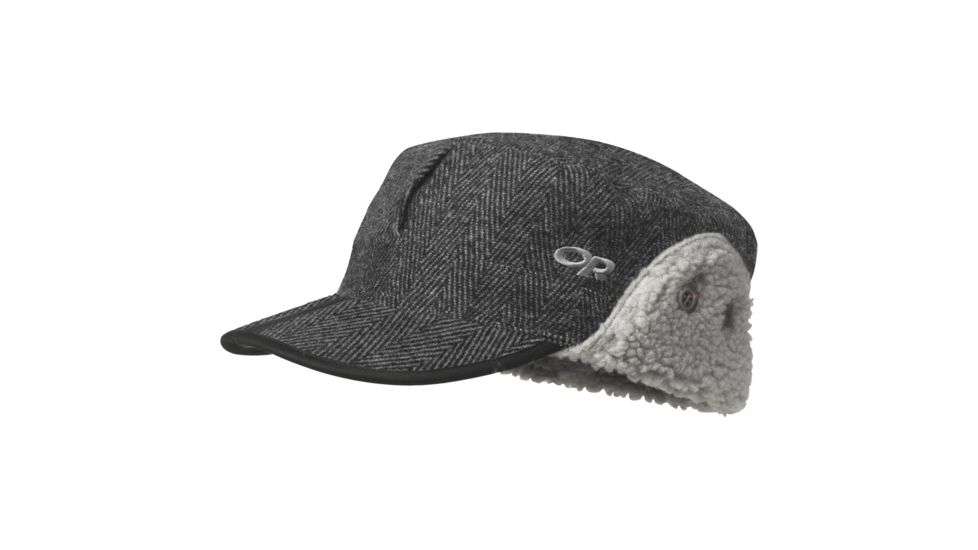Outdoor Research Yukon Cap, Charcoal Herringbone, Small, 2436580899006
