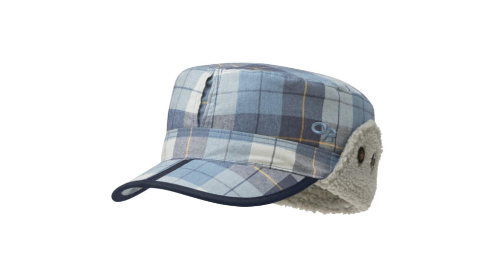 Outdoor Research Yukon Cap, Naval Blue Plaid, M, 2436581400007