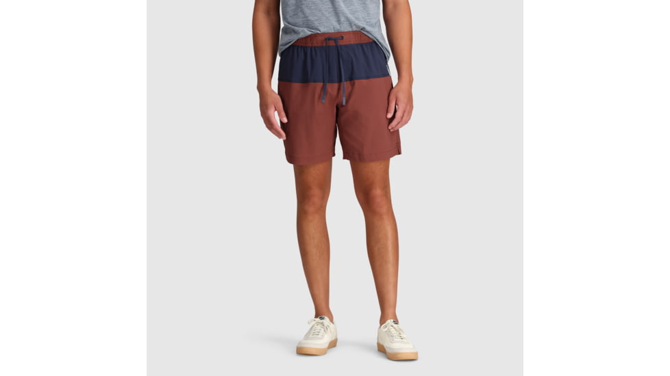 Outdoor Research Zendo Multi Shorts - Mens, Brick/Naval Blue, M, 2876472296007