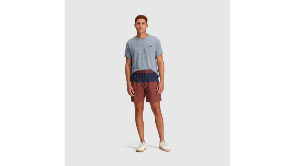 Outdoor Research Zendo Multi Shorts - Mens, Brick/Naval Blue, M, 2876472296007
