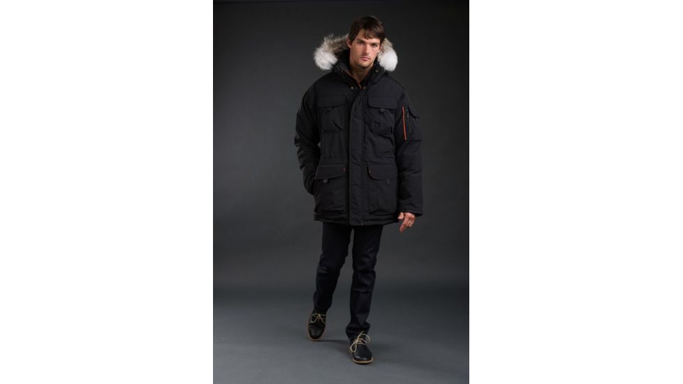 Outdoor Survival Canada Atka Jacket - Mens-Orca Black-Large