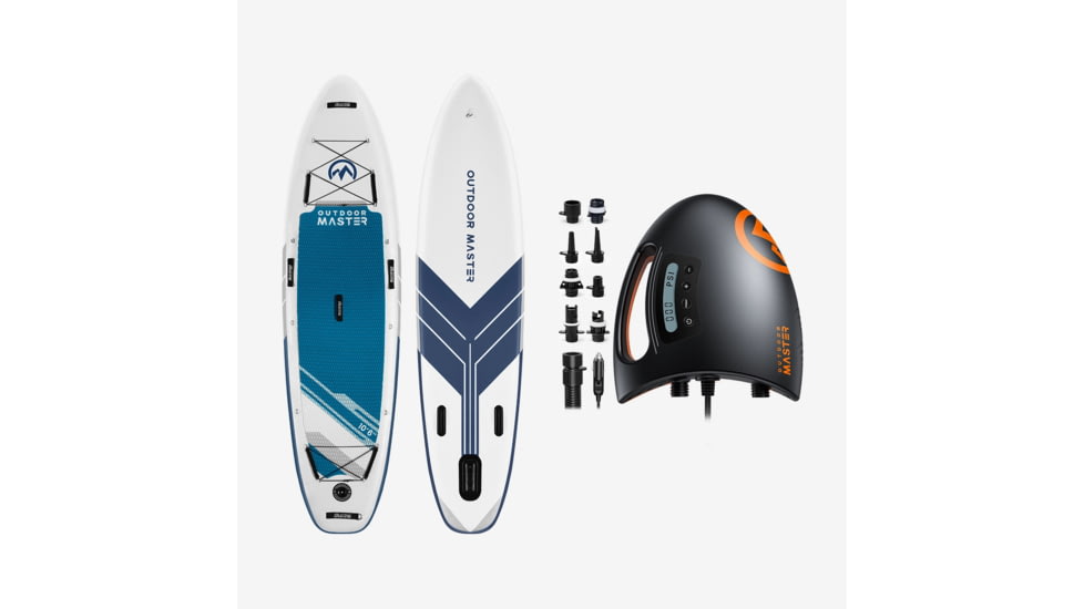 Outdoormaster Bundle Sale-106" iSUP Board + SHARK II Pump, 803867+805322