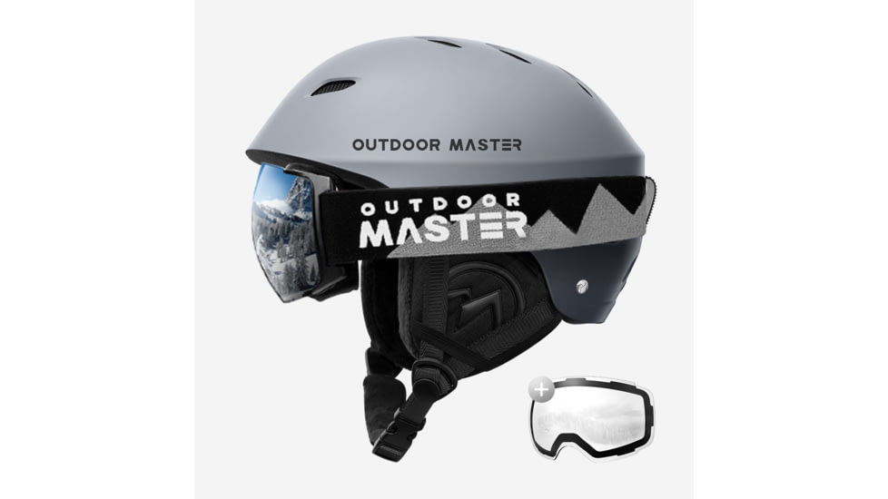Outdoormaster Bundle Sale - PRO Goggle + Lens + KELVIN Helmet, 600734 + 602420