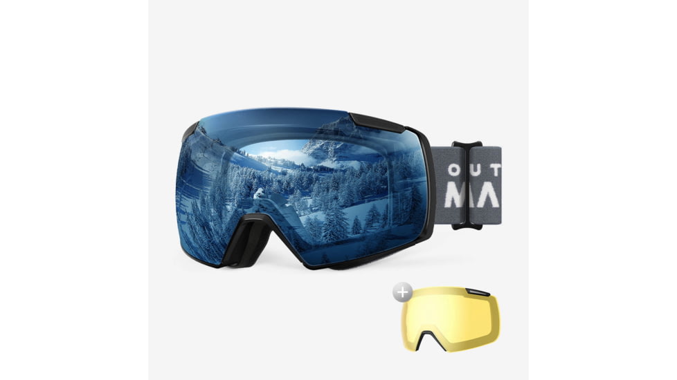 Outdoormaster HERON Ski Goggles+Yellow Lens, 604442