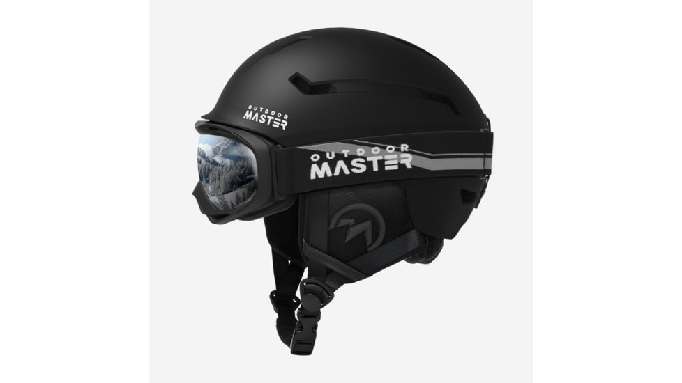 Outdoormaster OutdoorMaster DEER Ski Helmet Bundle, Matte Orange, S 20.86-21.65 inches, 804149