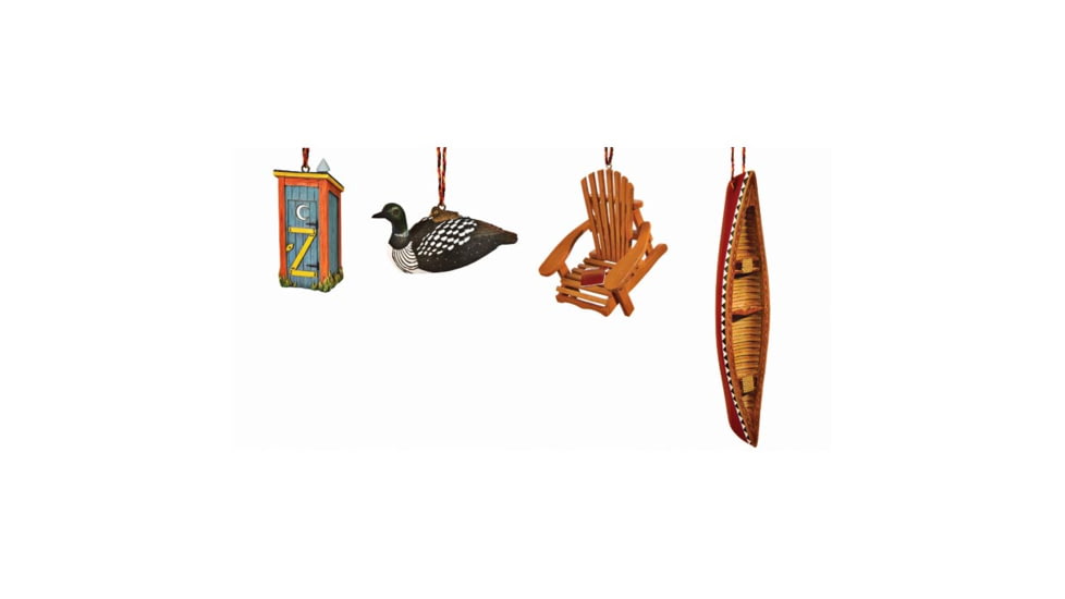 Outside Inside Decorated Canoe Ornament 99520