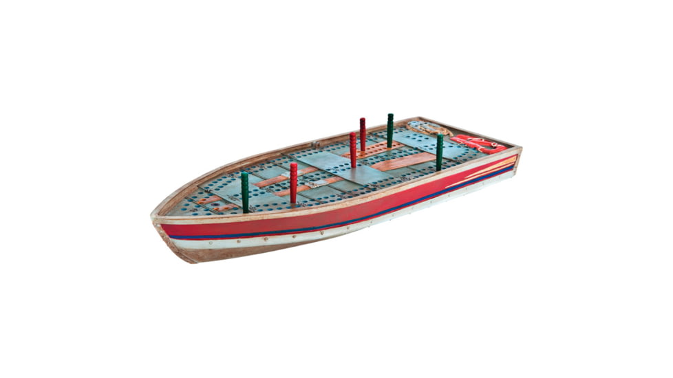 Outside Inside Tin Boat Cribbage Board 99886