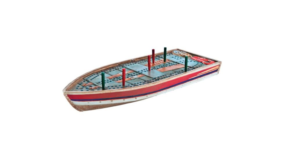 Outside Inside Tin Boat Cribbage Board 99886