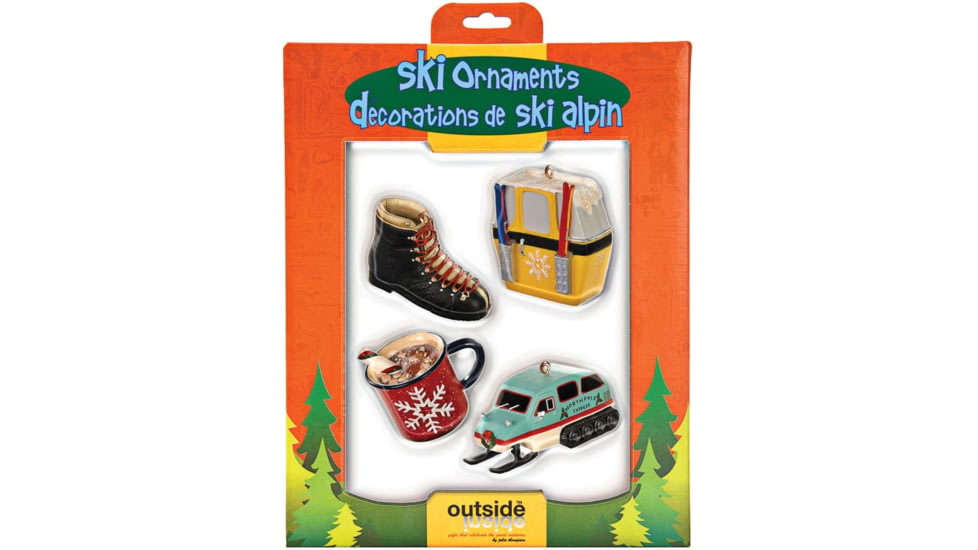 Outside Inside Vintage Alpine Ski Ornament Se 99507