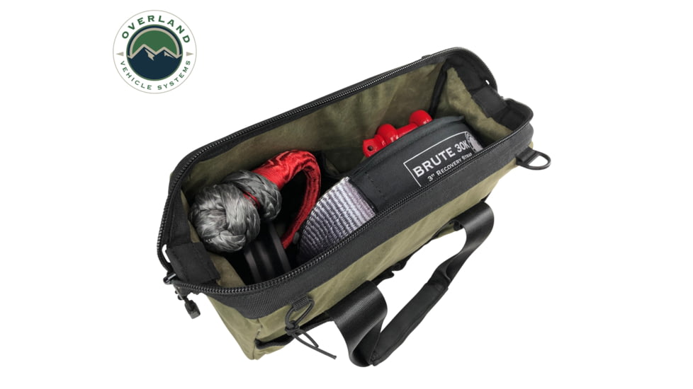 Overland Vehicle Systems All Purpose Tool Bag 16 Waxed Canvas, Green, 21119941
