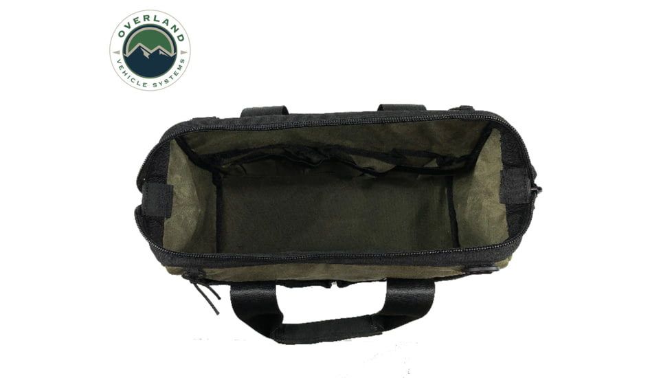 Overland Vehicle Systems All Purpose Tool Bag 16 Waxed Canvas, Green, 21119941