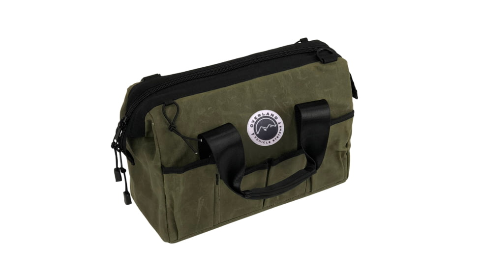 Overland Vehicle Systems All Purpose Tool Bag 16 Waxed Canvas, Green, 21119941