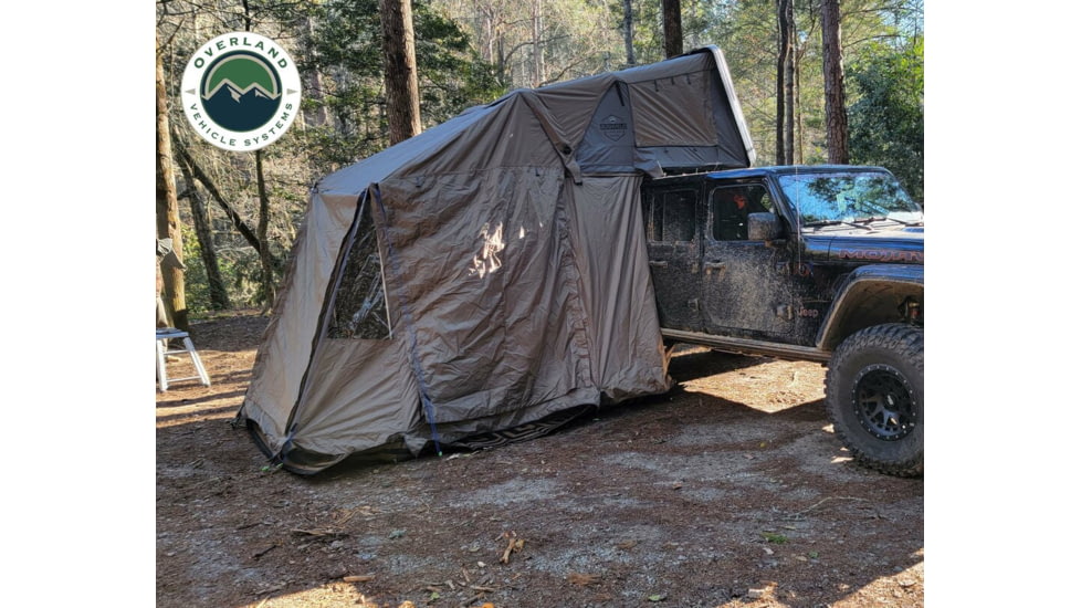 Overland Vehicle Systems Bushveld Annex for 4 Person Roof Top Tent, Green, 18089902