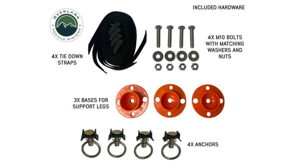 Overland Vehicle Systems Camp Cargo Box Kitchen w/Slide Out Sink/Cooking Shelf/Work Station, Black, 21010401