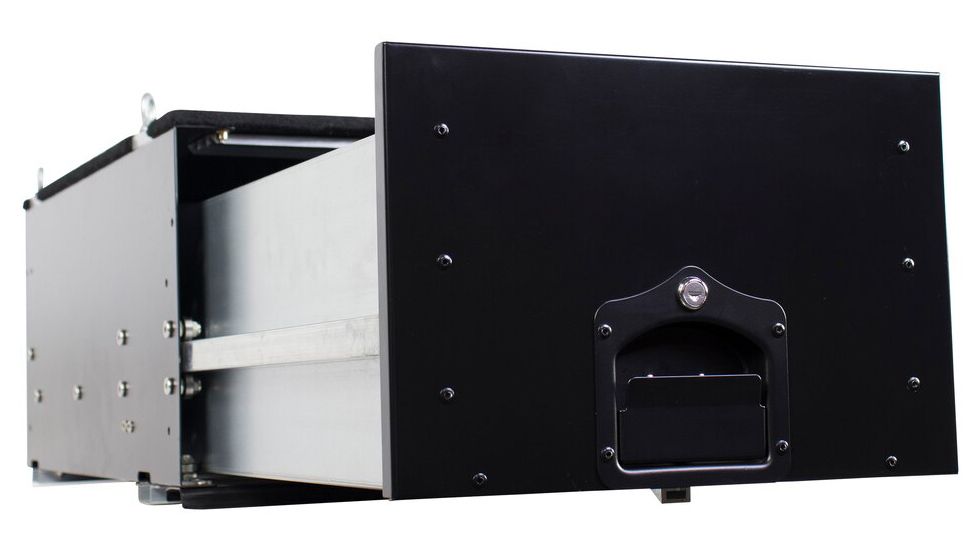Overland Vehicle Systems Cargo Box, Slide-Out Drawer Size, Powder Coated, Black, 21010301