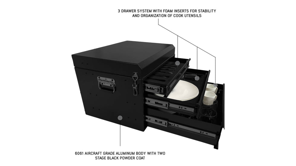 Overland Vehicle Systems CP Duty Glamping 39 Piece Glamping Kitchen System, 21010502