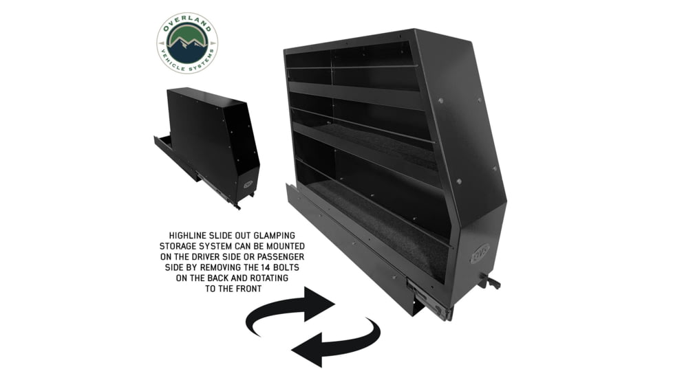 Overland Vehicle Systems CP Duty Highline Slide Out Glamping Storage System, 21010503