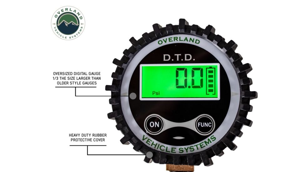 Overland Vehicle Systems Digital Tire Deflator, Valve Kit, Universal, Black, 12020001