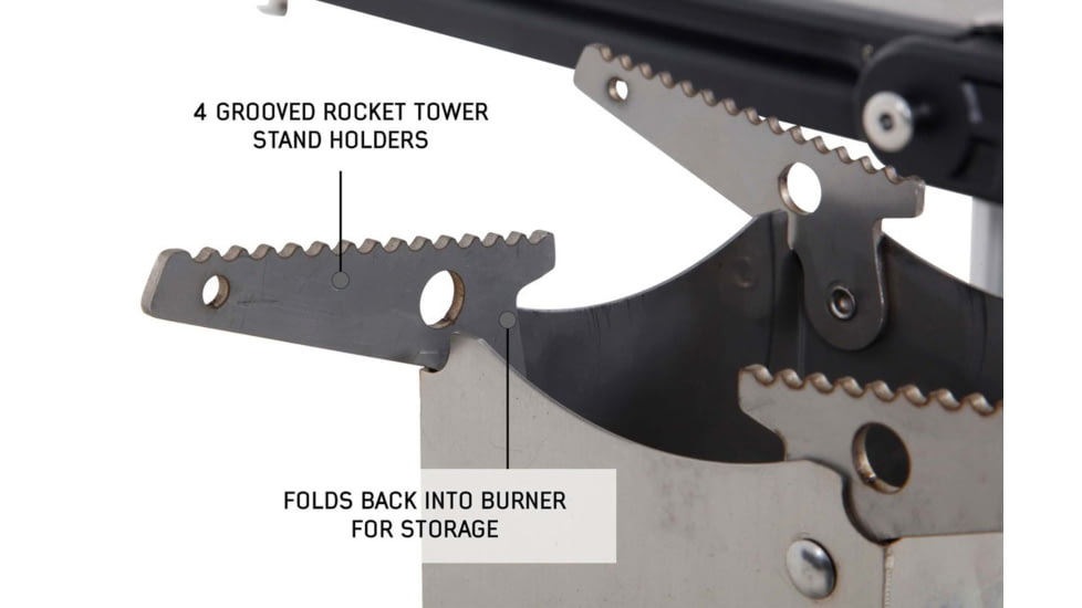 Overland Vehicle Systems Komodo Camp Kitchen, Dual Grill, Skillet, Folding Shelves, Rocket Tower, 30100001
