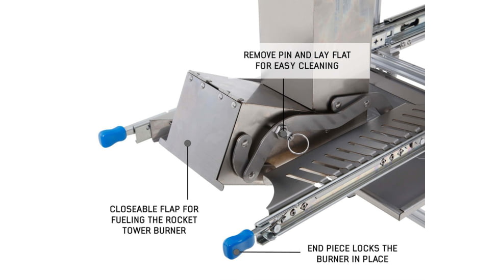Overland Vehicle Systems Komodo Camp Kitchen, Dual Grill, Skillet, Folding Shelves, Rocket Tower, 30100001